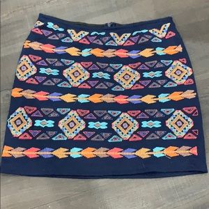 Cute patterned mini skirt. Small